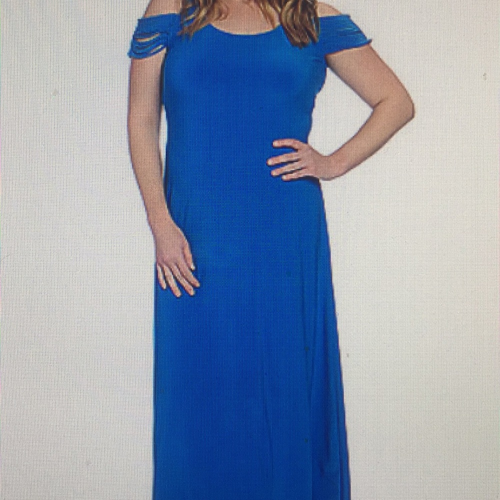 SUMMER Stretch Knit Maxi Dress LARGE ONLY - Picture 3 of 8